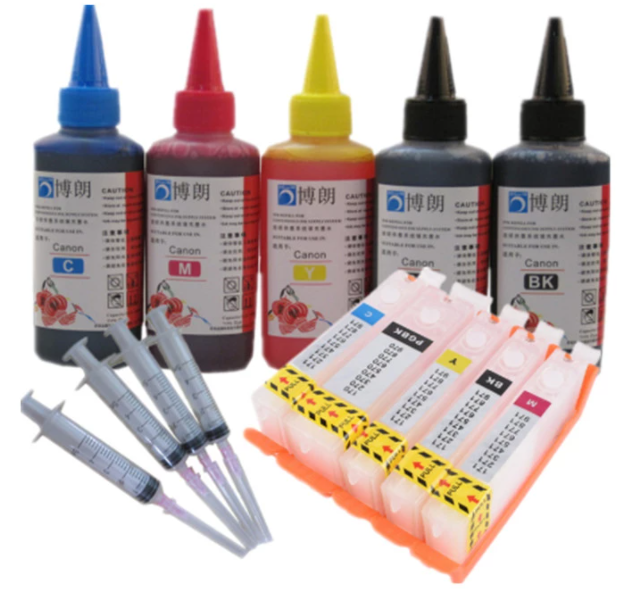 CARTOUCHES IMPRIMANTE CANON MG5750 RECHARGEABLE PLEINE