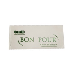 [BOPOCH] - BON POUR - CHEQUIER